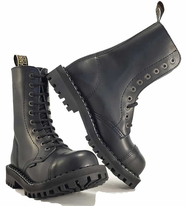 Narabar mucus Palace Bocanci Steel Boots Black 10 inele - Black Wolf Shop